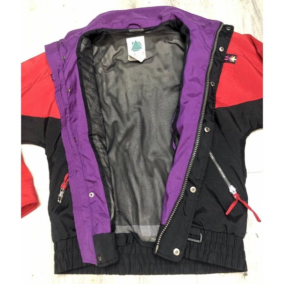 Vintage Alpine Design Jacket Gore Tex Full Zip Color Blocked Women’s Size Small - Picture 2 of 8